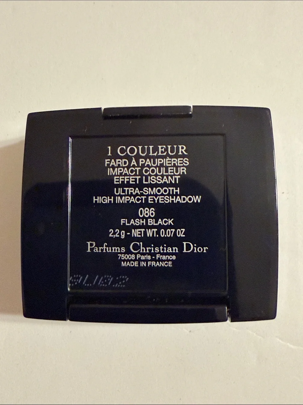 Dior Shimmering Flash Black 086 Charcoal Single Eyeshadow 2.2g